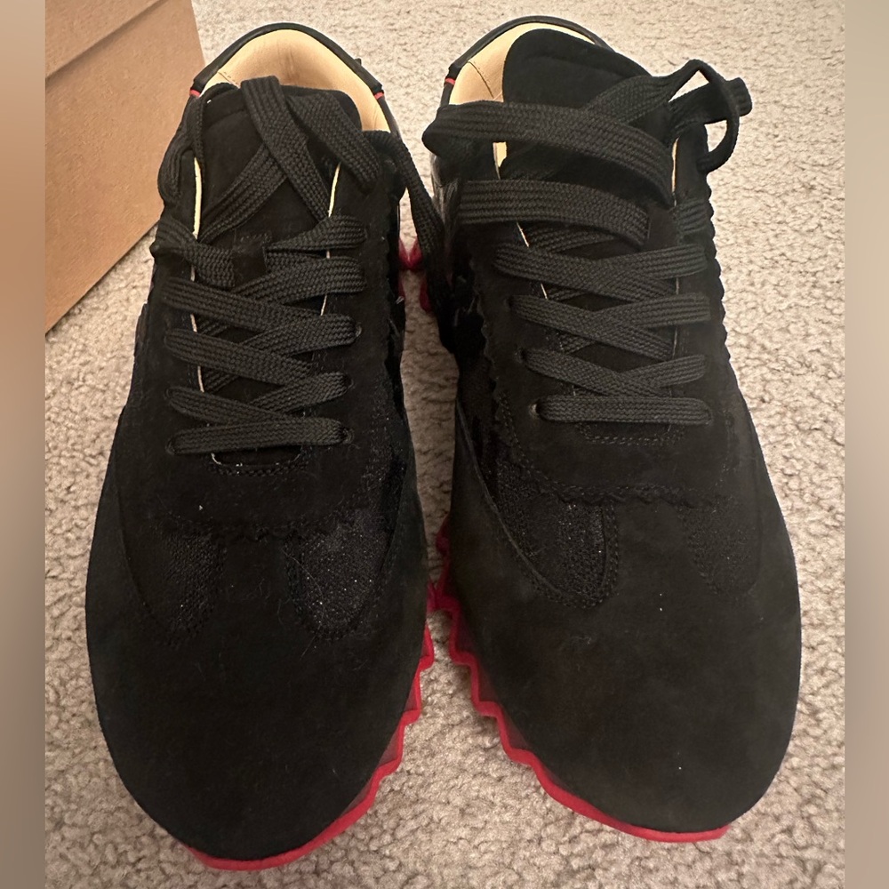 Christian Louboutin sneakers, black, US size 10, European size 43